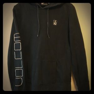 Volcom slim fit black hoodie